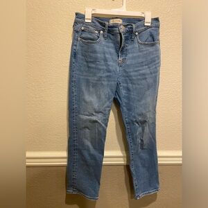 Very light used Madewell- midrise perfect vintage jean. Size 28p.